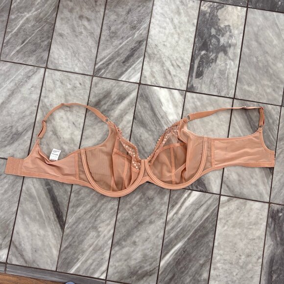 Elomi Matilda Cafe Au Lait Full Figure Underwire Plunge UK 38G US38I - Picture 10 of 10